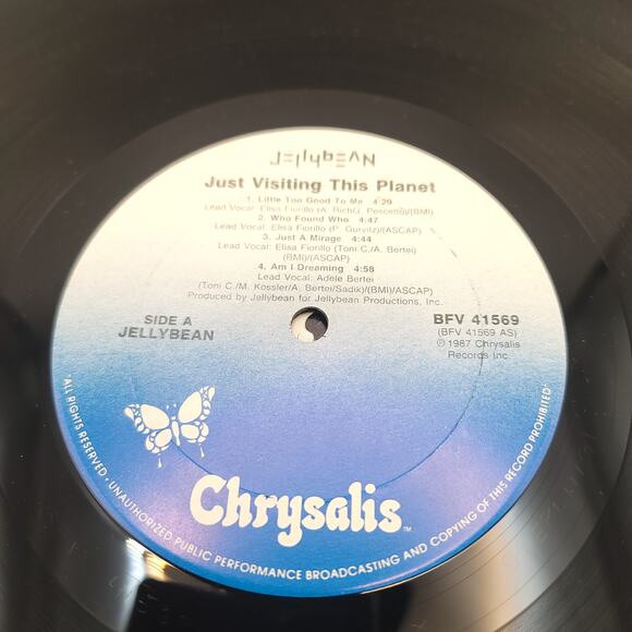Jellybean Just Visiting this Planet Vinyl Record 1987 - Picture 4 of 6